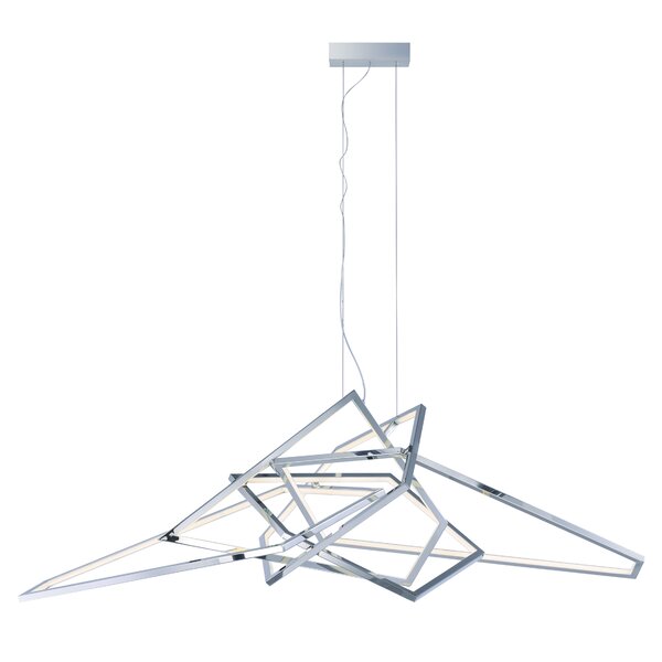 Orren Ellis Weist 1 Light Unique Statement Geometric LED Pendant